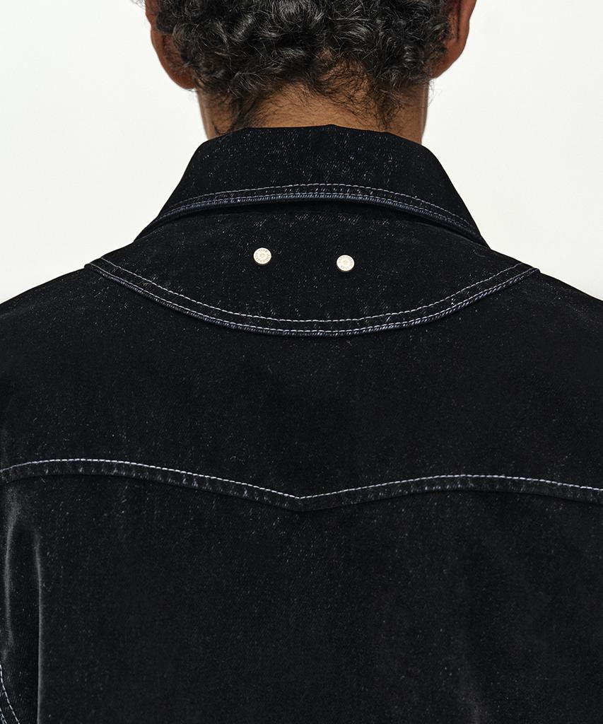 Adsb Andersson Bell Atlanta Flock Velvet Jacket (Black)