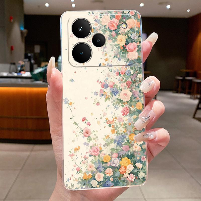 Чехол для телефона OPPO Realme P4 Coque Realme P4 Pro Funda P4PRO Бабочка Защитный чехол Прозрачный Мягкий Силикон TPU Чехол
