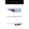 2 шт./компл. для BMW X6, автомобильное крыло, металлическая наклейка, внешние декоративные наклейки, модификация, эмблема автомобиля, аксессуары