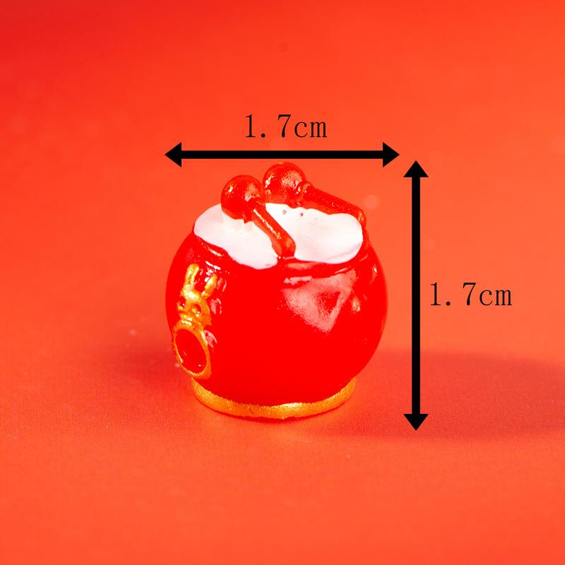 Микро Ландшафтное украшение Милый мультяшный новогодний кролик Подарок Кролик Смоляное украшение