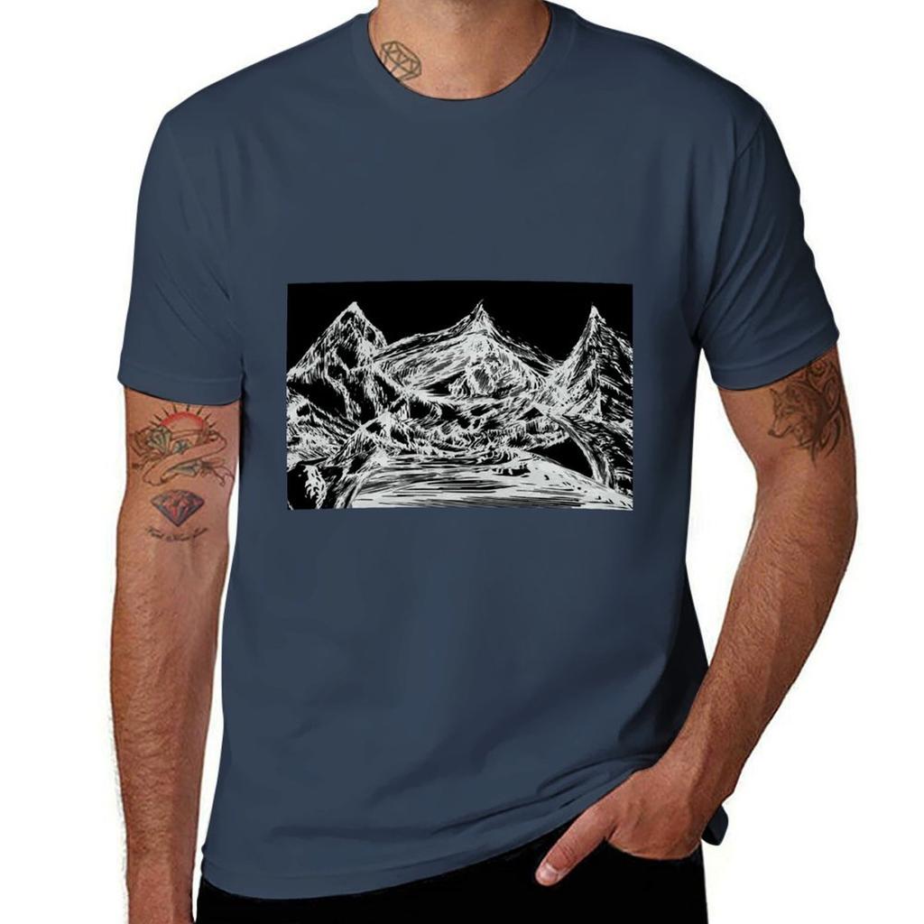 Mt Misericorde (Black and White) TShirt High Elasticity Sports Tee Shirt TShirt