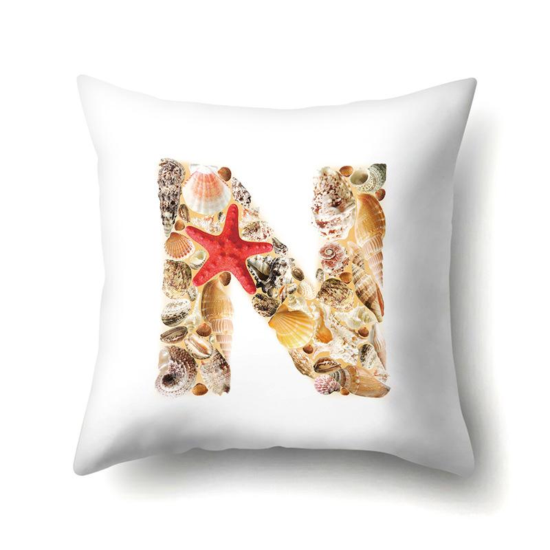 Полиэстеровая наволочка Автомобильная декорация Дом Наволочка с принтом 26 английских букв