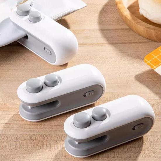 Mini Food Bag Sealer Hand-Press Snack Sealing Machine Portable Kitchen Sealing Tool for Chips Coffee Pet