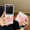 For Samsung Galaxy Z Flip 3 4 5 Case Cute Butterfly Flower Bracelet Wave Clear Shockproof Cover For Samsung Z Flip5 ZFlip5