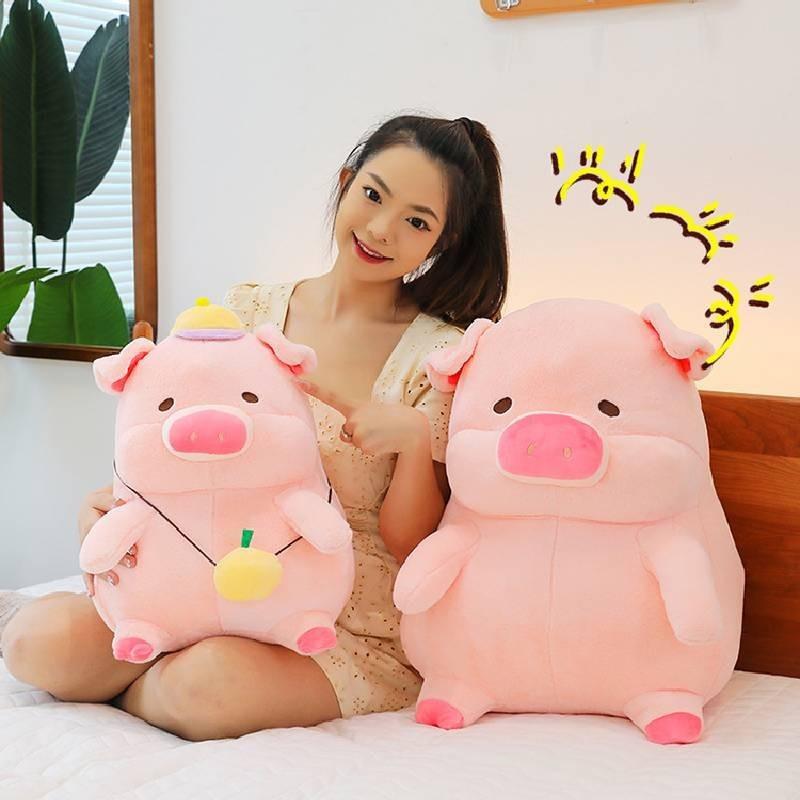 Очаровательный плюшевый рюкзак в виде свинки Лулу, милая кукла-мягкая игрушка, сладкая подушка для обнимания, подарок