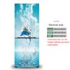 28 Styles For Choice Beach Scenery Refrigerator Sticker Peel and Stick Waterproof Double Door Freezer Cupboard Decor Art Mural