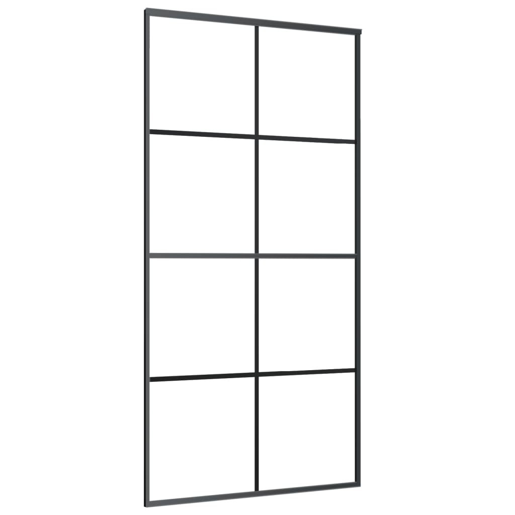 Vidaxl Drzwi Przesuwne A Akcesoriami, 102,5X205 Cm, Esg I Aluminium