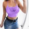 Women Fashion Strapless Lace Crop Top Halter Sexy Yoga Tops Camisole Women Tops Plus Size