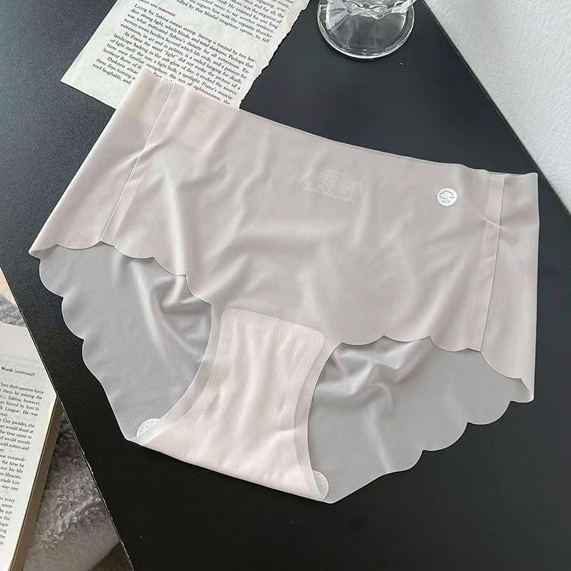 Женское бесшовное нижнее белье Ice Silk Quick-Dry: Ультратонкие, телесные, 3D персиковые бедра, подходят для летнего фитнеса и йоги
