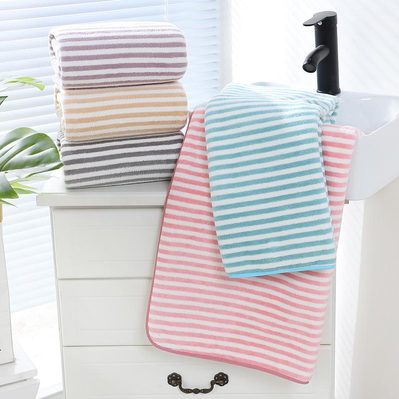 Coral Velvet Bath Towel Thick Soft Towel 70 X 140 Cm