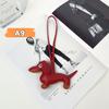 Classic Cute Puppy Dog Bag Pendant Key Chain  Pu Leather Dachshund Key Ring Accessories
