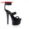 Women's Shoes Models Walking Show High Heels Thin Heels Fashion Sandals Summer 15cm Heel 5cm Platform YKC