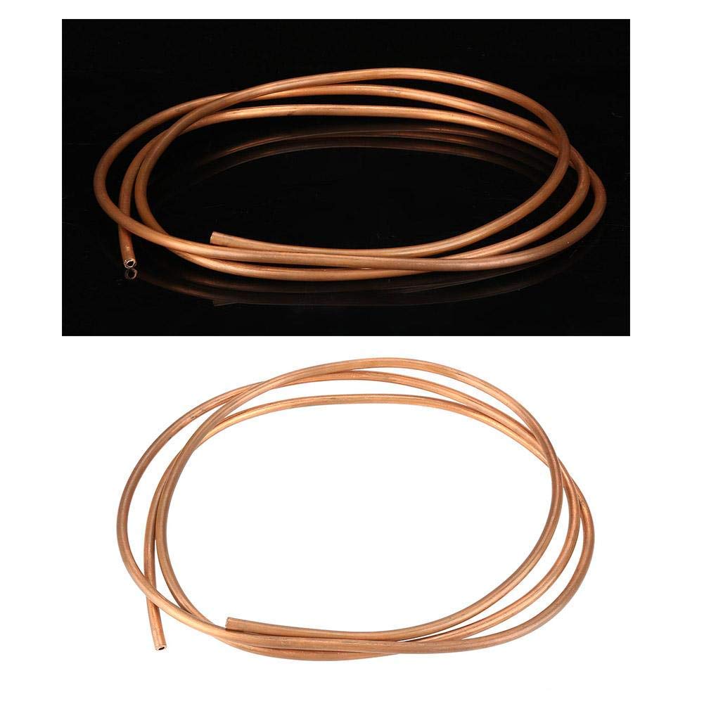 Необработанная медная трубка 2 м спиральная медная трубка наружный диаметр 6 мм x внутренний диаметр 4 мм x толщина 1 мм шланговая трубка мягкая медная трубка для холодильного трубопровода