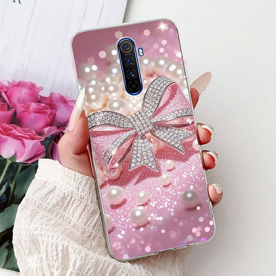 For Realme X2 Pro Case RMX1931 Cover Popular Flower Soft Clear Silicone Back Cover For Realme X2 XT Bumper RMX1921 RMX1992 Funda
