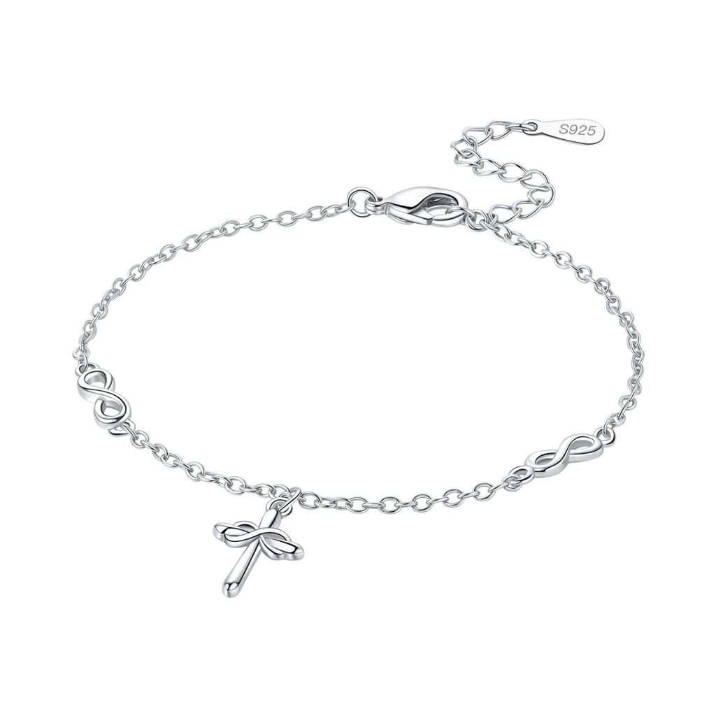 New 925 Silver Rose Gold Double-layer Heart Bracelet Chain Link Women Bracelet Birthday Festival Jewelry Gifts