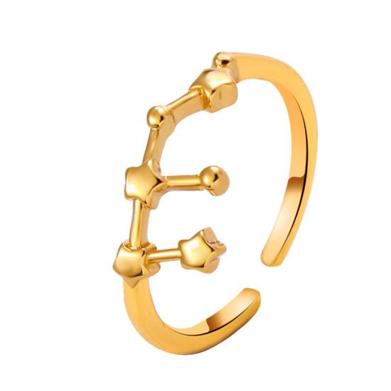 Студенческое кольцо Покрытие гальваникой Регулируемое открытие Звезда Символ Кольцо для пары Совпадающее кольцо Сплав Ювелирное изделие Подарок