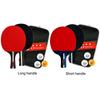 Table Tennis Racket 2 Rackets & 3 Balls Table Tennis Paddles Professional Ping Pong Paddles Set with Bag for Advanced Training