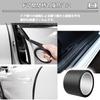 Alpha Depot Black Matte Anti Scratch Door Edge Molding Carbon Style Car Protection Film (7cm Wide, 5m) Length