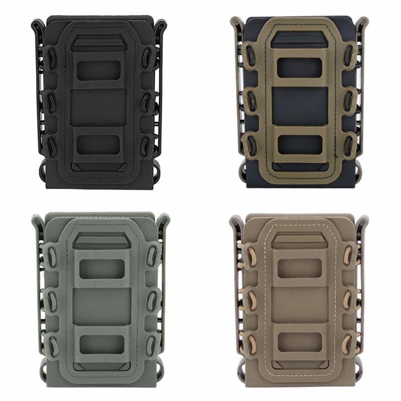 Тактическая сумка для журналов 9 мм, кобура для страйкбола, охоты и стрельбы, держатель для винтовки, мягкая сумка для переноски с зажимом для ремня