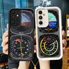 Aircraft Instrument Cockpit Radar Soft Phone Case for Samsung Galaxy A17 A16 A26 A36 A56 A15 A25 A35 A55 A14 A24 A34 A54 A13 A23