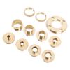 11 Piece Router Guide Kit Brass Efficient Long Lasting Router Template Guide for Woodworking