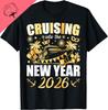 New 2026 New Year Eve Party  Family Festival Theme TShirt for MenWomen  Short Sleeve Round Neck Loose Top