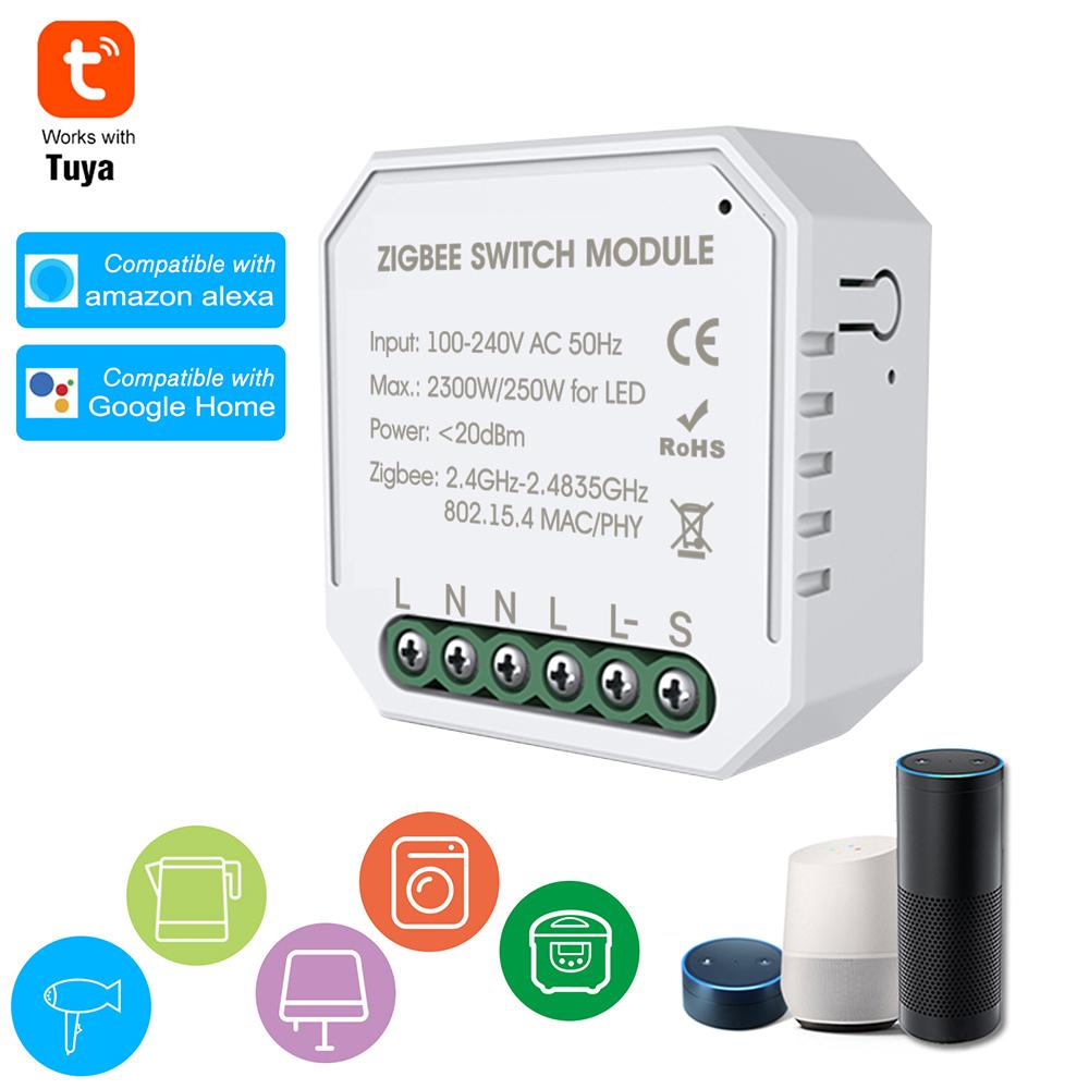 Tuya Zigbee DIY односторонний умный переключатель для маленького корпуса, приложение с дистанционным управлением, переключатель Zigbee, таймер, свет