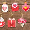 8 шт., украшения ко Дню святого Валентина, узор в виде сердца, дизайн гнома, создают атмосферу с подвесными декоративными подвесками из веревки