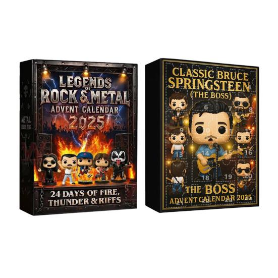 Рождественский адвент-календарь с 24 акриловыми 24-дневным календарем обратного отсчета, коллекционными мультяшными фигурками-сюрпризами