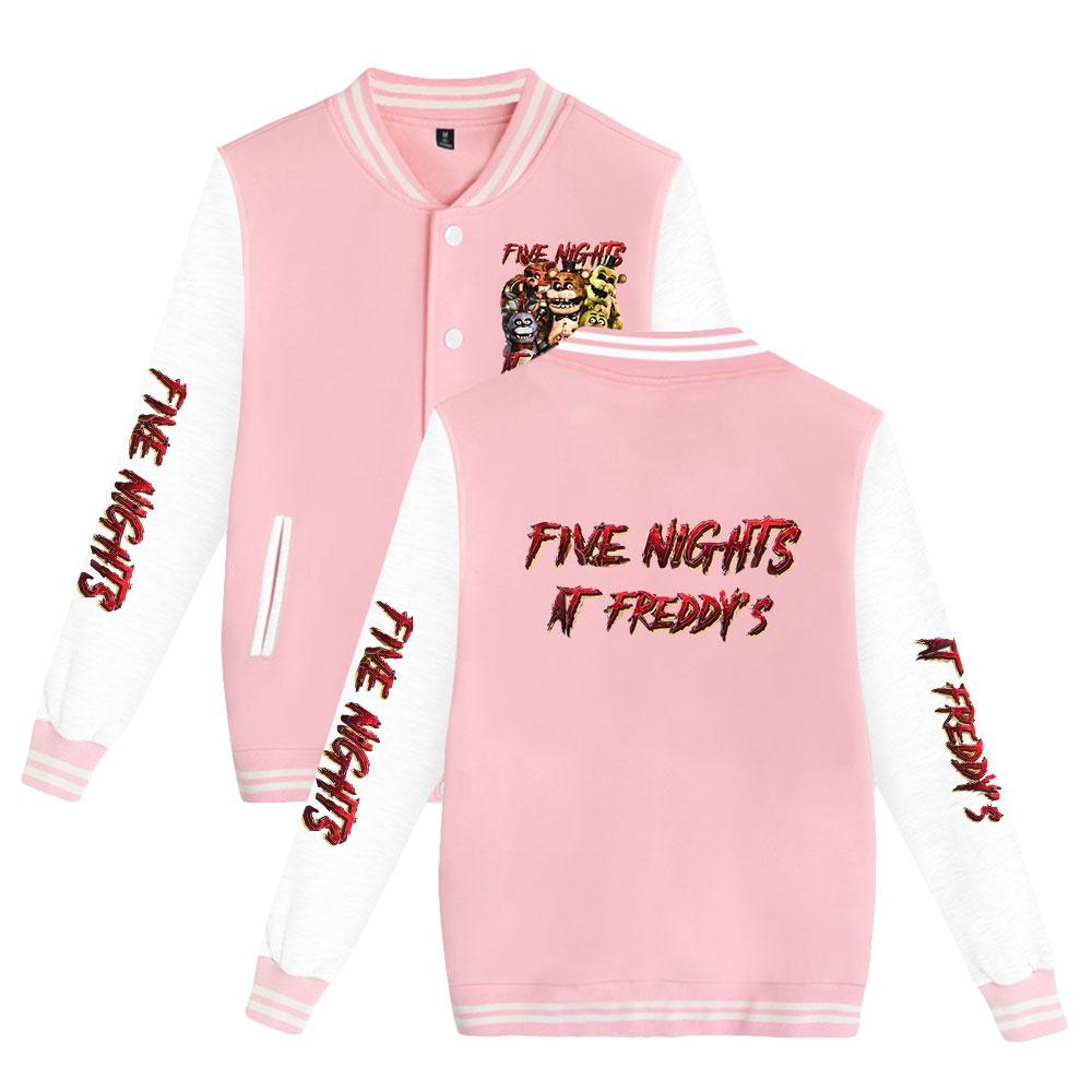 Мода унисекс для поклонников Five Nights At Freddy's, бейсбольная толстовка с принтом, женские и мужские спортивные куртки на открытом воздухе
