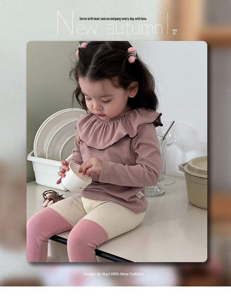 2025 Girls' Long-Sleeve Two-Piece Korean Set – New Autumn Arrival for Kids