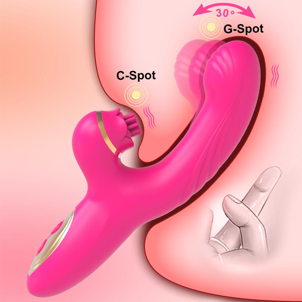Розовая секс-игрушка, женский вибратор-кролик для вагинальных женщин, мощный стимулятор клитора G-Spot