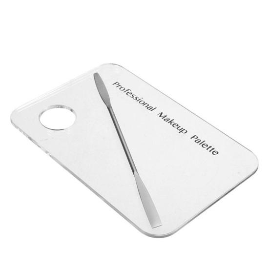 Акриловая палитра Профессиональное смешивание цветов Прозрачный макияж Смешивание акриловых шпателей Палитра тональных основ для красоты