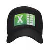 Акварельный логотип Excel Бейсболка Шапка-бини Рыболовная кепка Женские головные уборы Унисекс