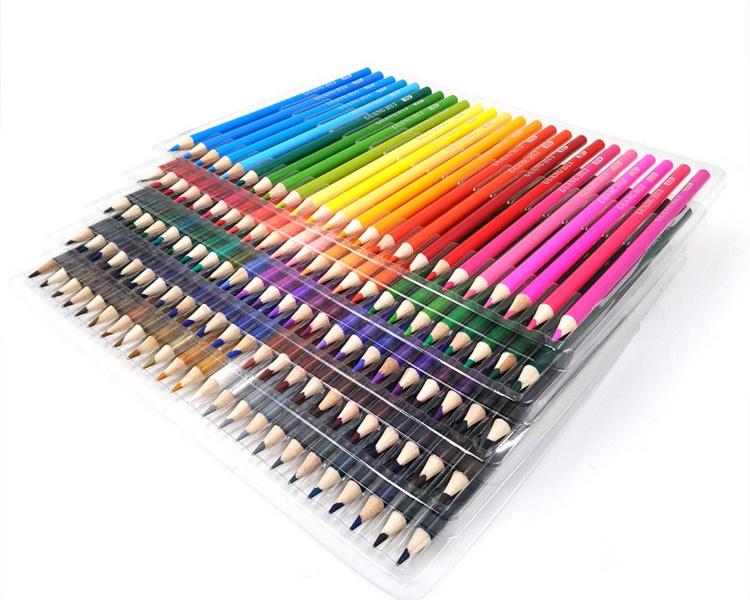 72/48/36/24/12 цветов, профессиональные масляные краски/водорастворимые карандаши, набор художников, рисующих, эскизов, цветной карандаш из дерева, школьные принадлежности для рукоделия