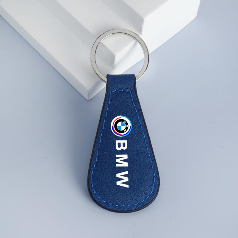 Car Keychain Emblem Leather Keyring Pendant For BMW 50th E46 E90 E60 F30 F10 E39 E36 F20 G30 G20 E87 E92 E91 E30 F11 F31 X2 X3 ydbn48