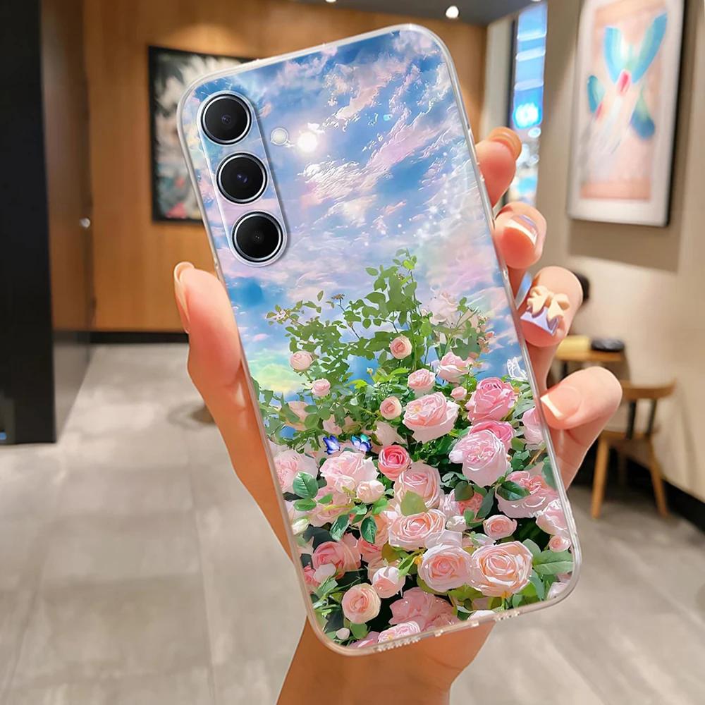 Для Samsung A36 Чехлы Силиконовый Мягкий Чехол для Телефона Для Samsung Galaxy A36 5G GalaxyA36 Прозрачный ТПУ Задняя Крышка Чехол Capa Fundas мрамор
