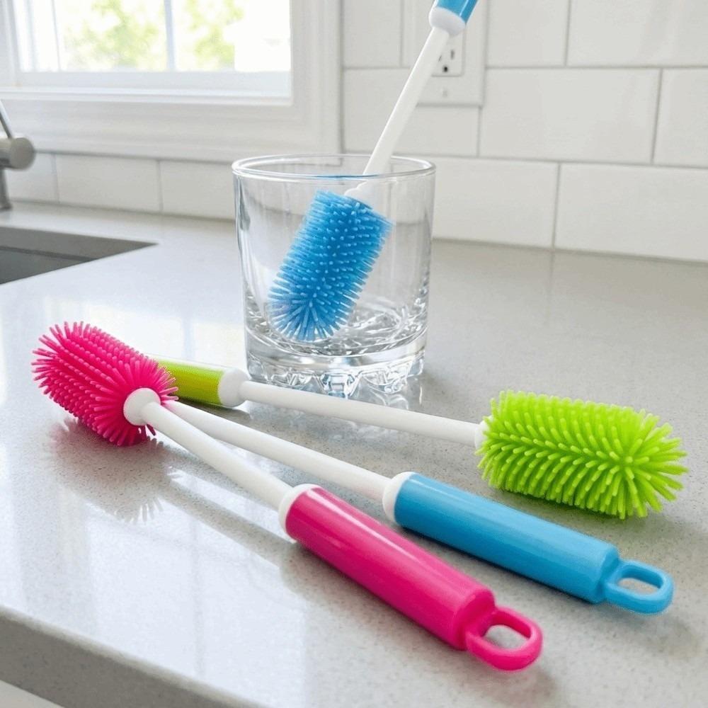 Soft Silicone Cup Brush TPR Cup Scrubber Stain Removal Bottle Cleaner Daily Cleaning