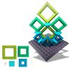 E-TOO Арт Строительные Блоки Пазл Imagine Square [Красочные Блоки для Создания 3D Искусства - Развивающая Игрушка - Стиль Монтессори] Развивает креативность, цвет