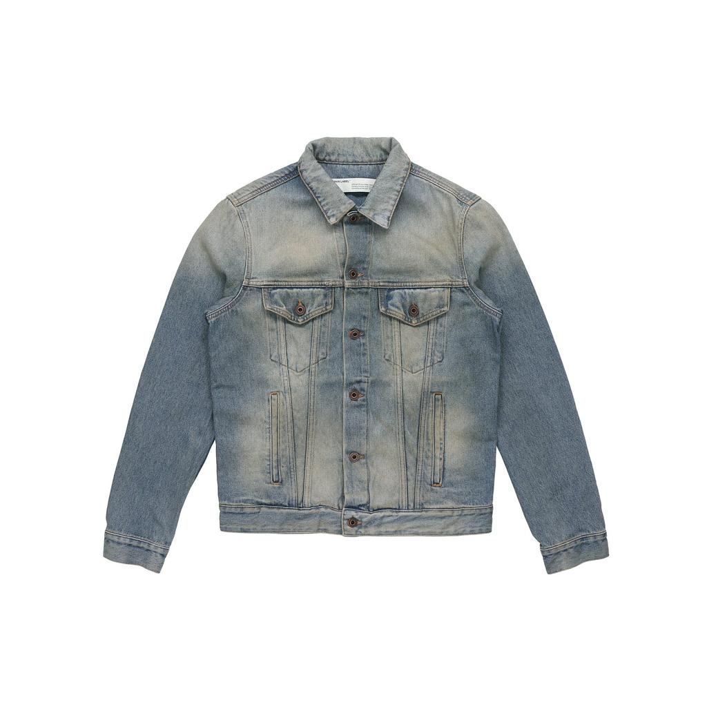 OFF WHITE Джинсовая куртка с аэропортовой лентой OMYE005S203860037388