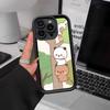 Силиконовый мягкий чехол для телефона BuBu And DuDu для iPhone 17 16 14 13 12 11 15 Pro Max Plus Air Cover