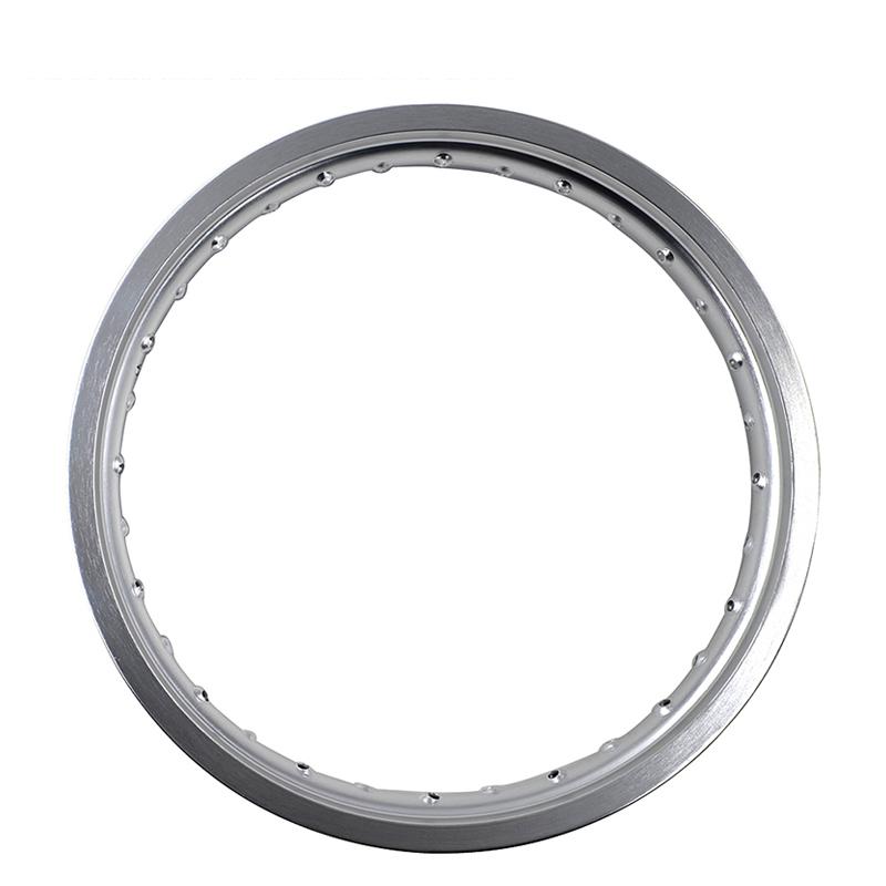 Cross Motorcycle Wheel Rims 2.15X18 2.15 18 Inch Black & Silver 32 / 36 Spokes Holes 6061 Aviation Aluminum Motorbike