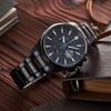 Casio Серия EDIFICE Heart of Darkness Полностью Черное Покрытие IP Три Глаза Водонепроницаемые Повседневные Часы Кварцевый Механизм Ремешок из Нержавеющей Стали EFB-509DC-1A