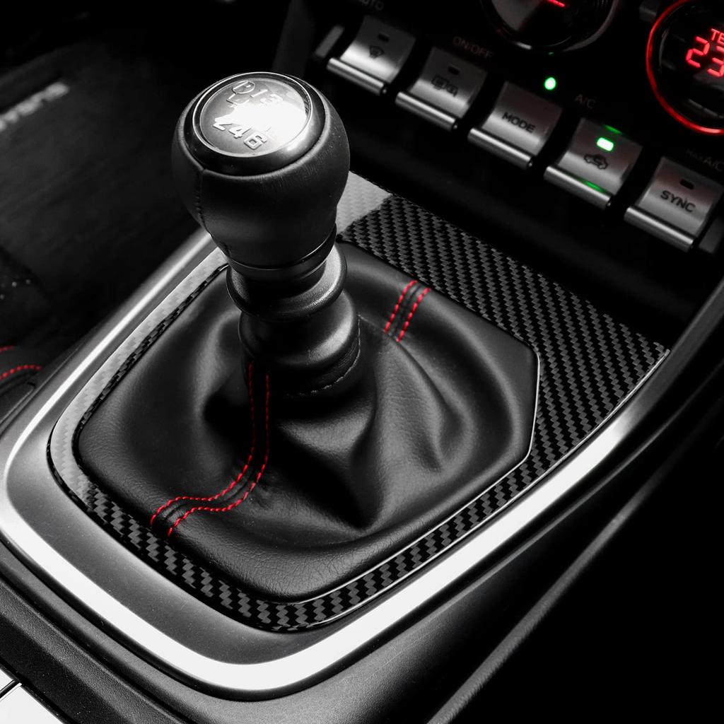 AIRSPEED Toyota GR86 ZN8 Subaru BRZ ZD8 2021 2022 2023 Exclusive Accessories Real Hard Carbon Fiber Car Gear Shift Knob Panel Trim Cover Stylish Decal