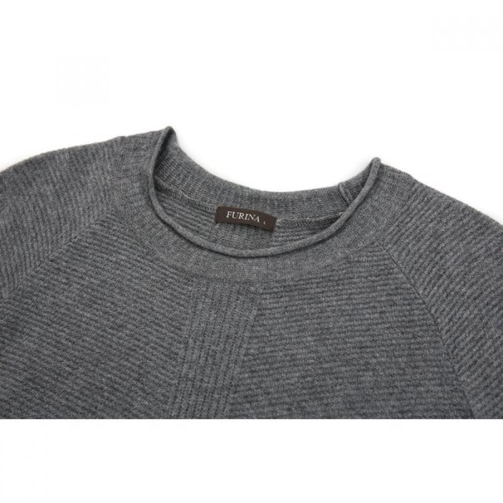 Furina Cashmere Fine Wool Vertical Long Sweater