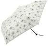 Because Folding PU Super Umbrella, Light/Line Flower, Mini, White, B-093985