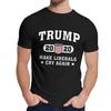 Аниме Футболка Трамп Снова Заставьте Либералов Плакать Для Мужчин Сумасшедшая Отличная Футболка Классическая