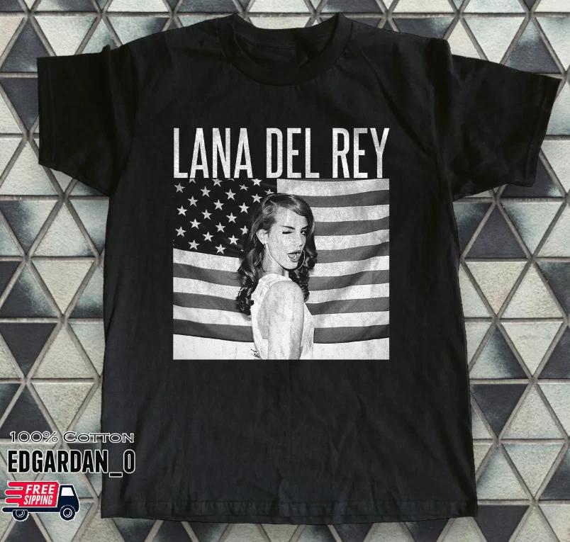 Футболка Lana Del Rey с американским флагом S-3XL Бесплатная доставка