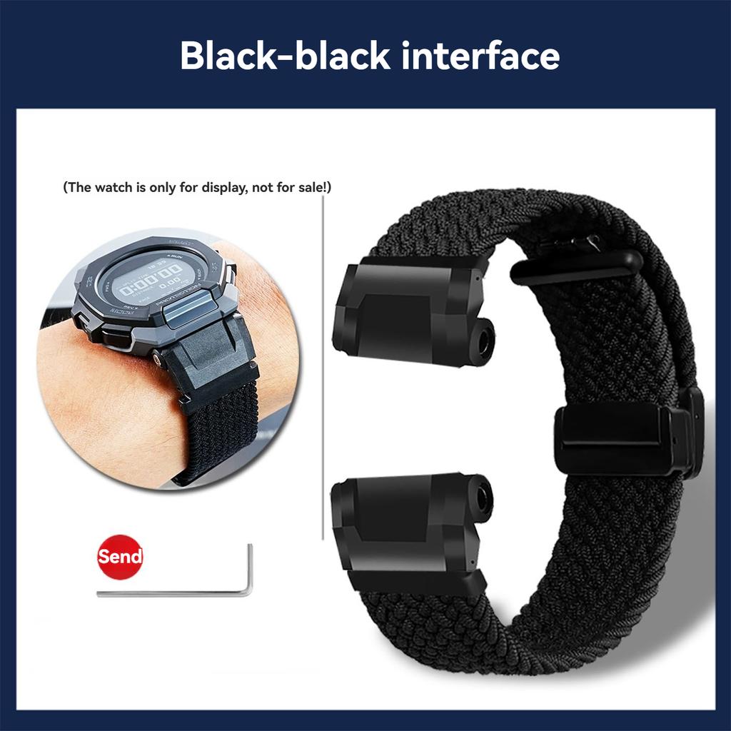 GBD-300 Эластичный нейлоновый ремешок Для Casio G-SHOCK 3568 GBD300 GBD-300-1JF модифицированная ткань Ремешок для часов мужской Браслет наручный
