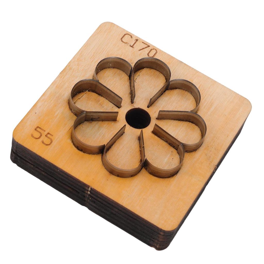 Кожаный вырубной штамп в форме цветка, металлический, для кожевенного ремесла, резак для бумаги, художественный, пробивной штамп, инструмент для рукоделия